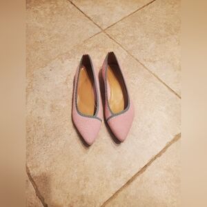 VIONIC pink green knit pointy flats size 10 US